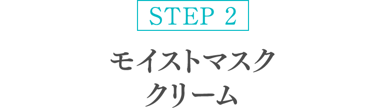 STEP 2 モイストマスククリーム